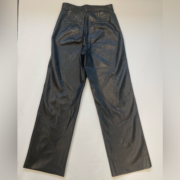 Aritzia Babaton Leather pants size 6 black - Picture 2 of 5